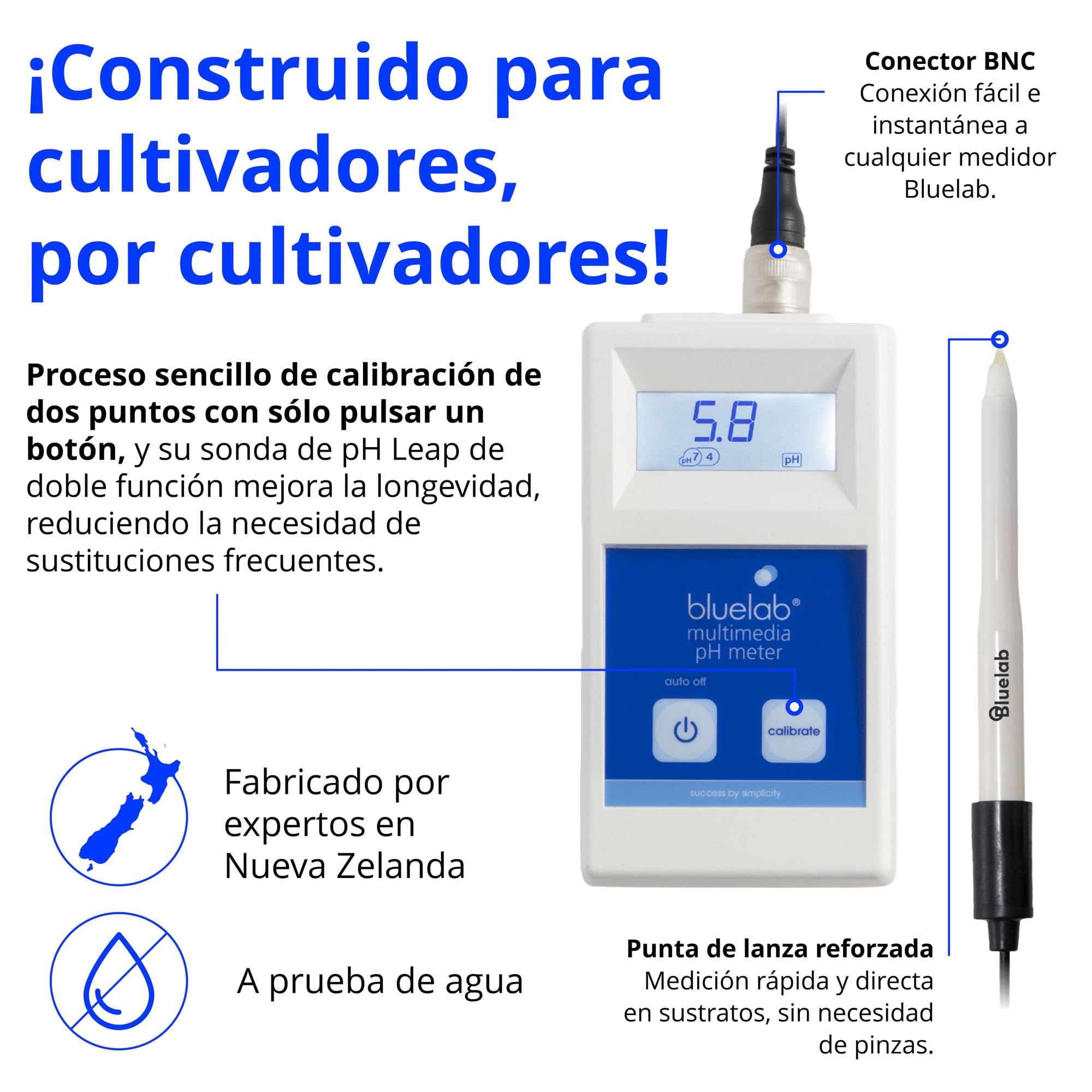 Bluelab Monitor Multimedia PH Meter (incluye sonda)