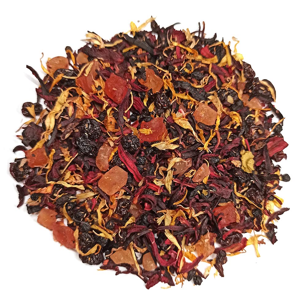 Tee-Express "Happy Mango" aromatisierte Früchteteemischung mit exotischem Mango-Geschmack - loser Tee (1000g)