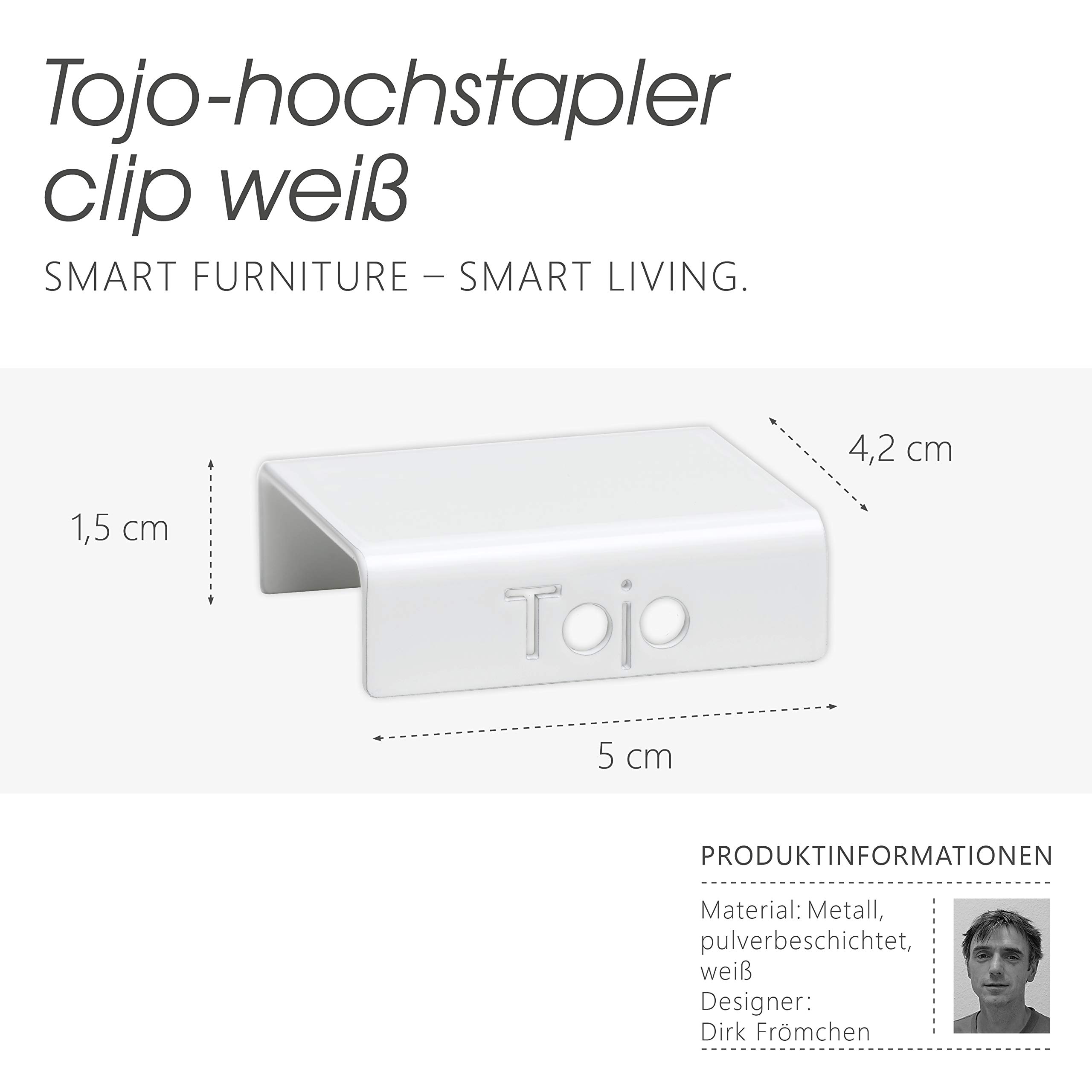 Modulo Tojo Insert Semplice Antracite – Scaffalatura Modulare A Parete, Design Premiato Dirk Frömchen - 2