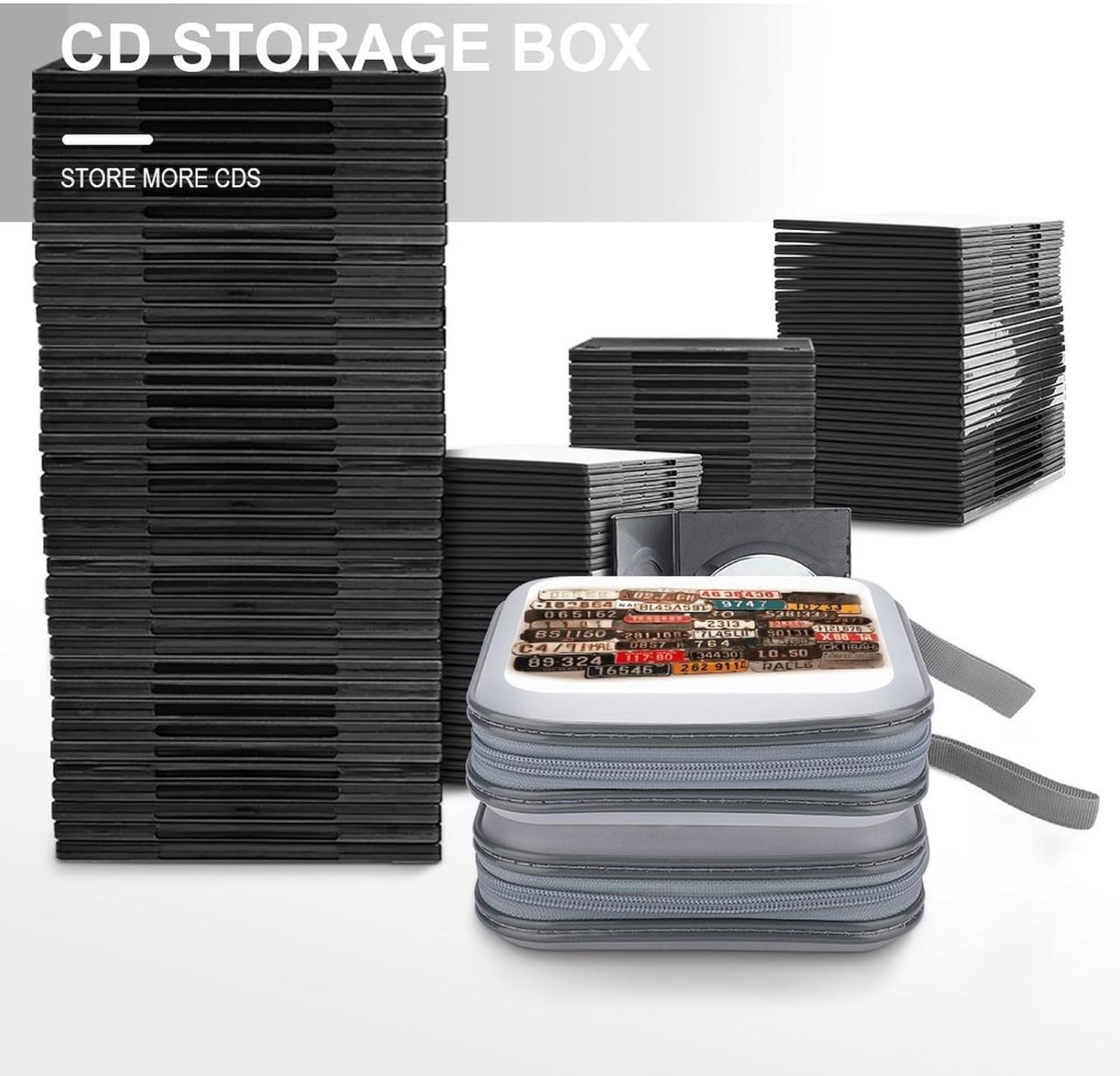 Old License Plate CD Case CD Storage Box DVD Sleeves