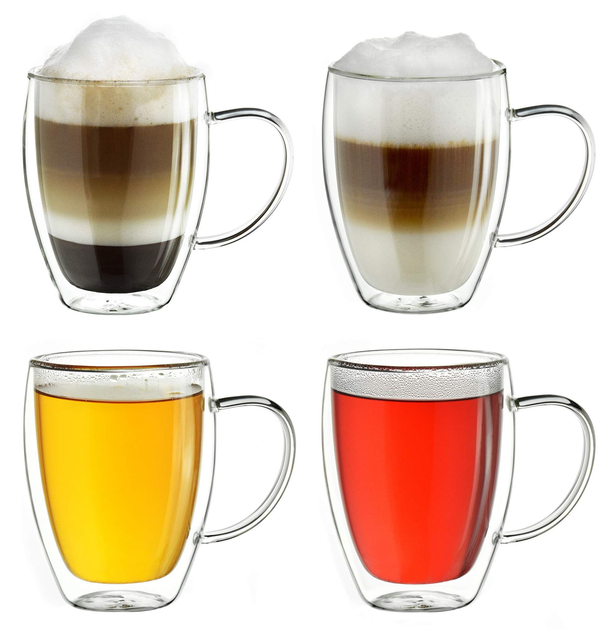 Buy Creano DoubleWalled Thermal Glass With Handle, Large DoubleWalled Glass Made Of