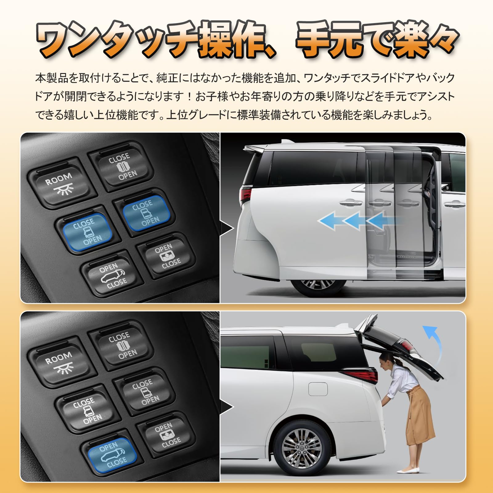 Amazon.co.jp: TELLIKA アルファード 40系 運転席増設スイッチキット