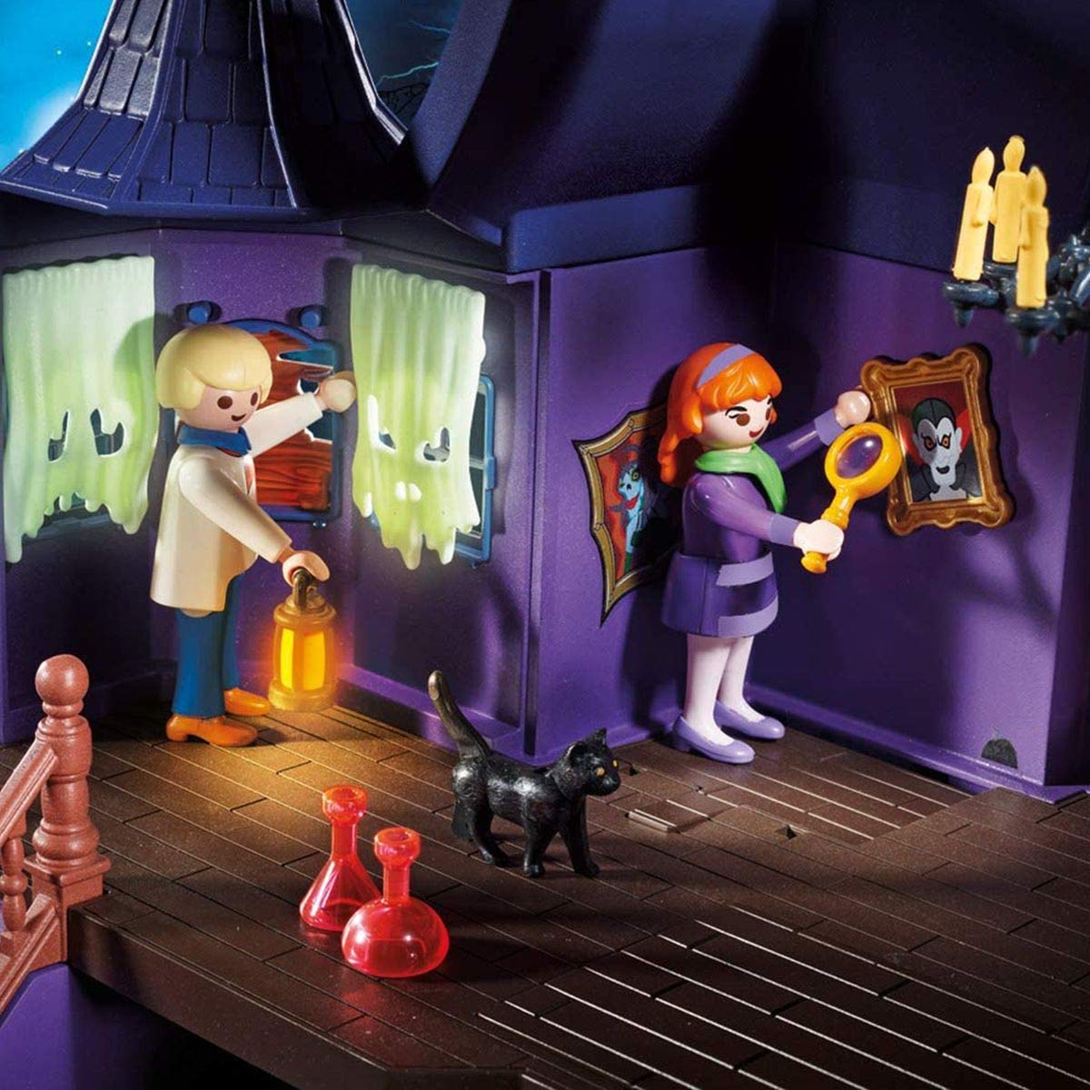 PLAYMOBIL SCOOBY-DOO! 70361 Abenteuer im Geisterhaus, Mit Licht- und Soundeffekten, Ab 5 Jahren
