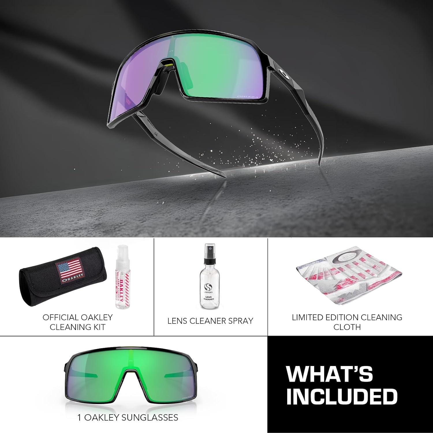 Oakley SUTRO OO9406 Rectangle Shape Sunglasses With Official Eyewear Kit