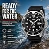 Casio MDV106 Series | Reloj analógico unisex | 200M WR | Caja de acero inoxidable | Pulsera de resina | Analógico de 2 manecillas (hora, min, seg) | Visualización de fecha | Corona y fondo de caja roscados | Batería de 3 años 3
