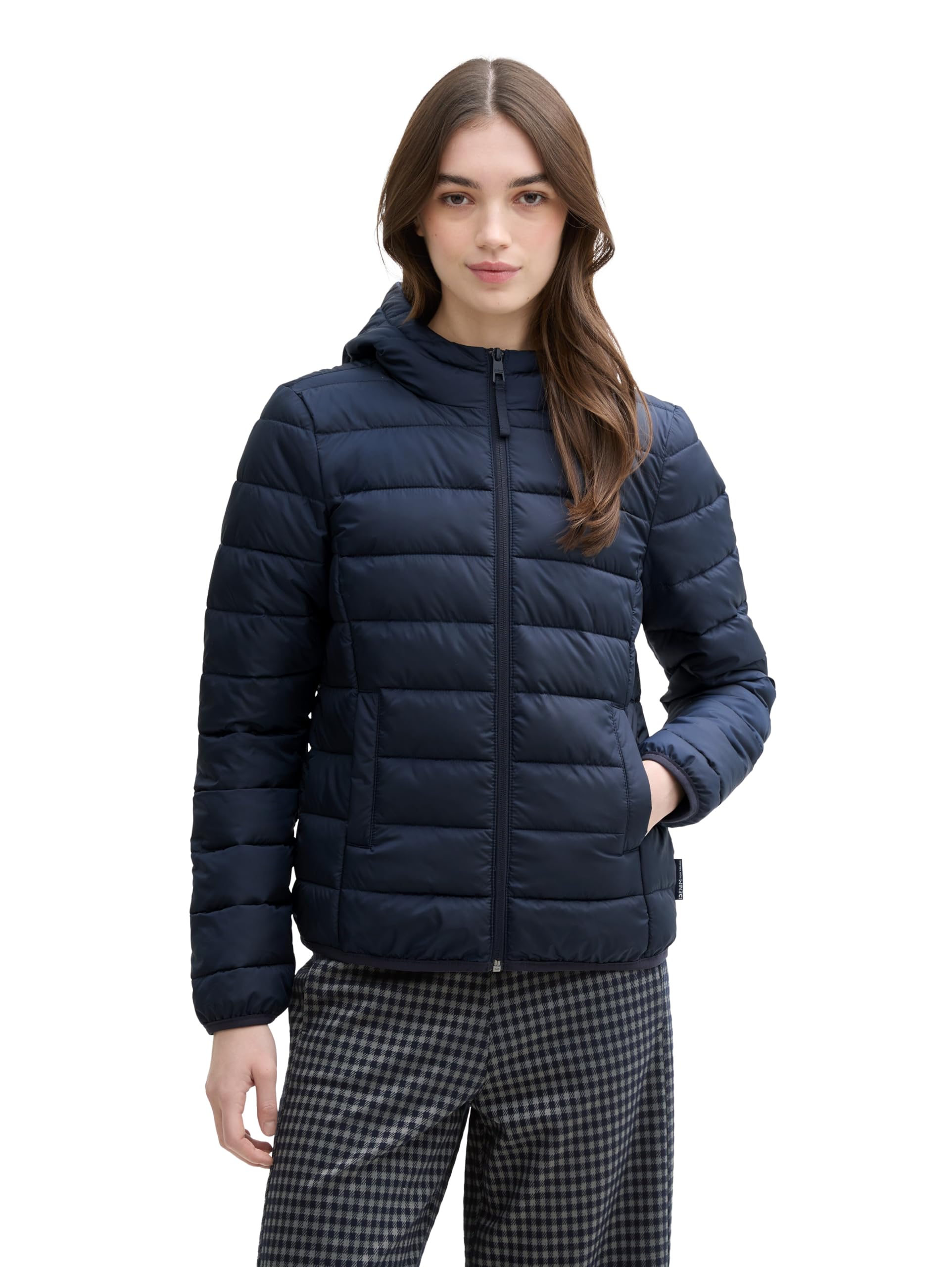 TOM TAILOR Denim Lightweight Steppmantel mit Kapuze