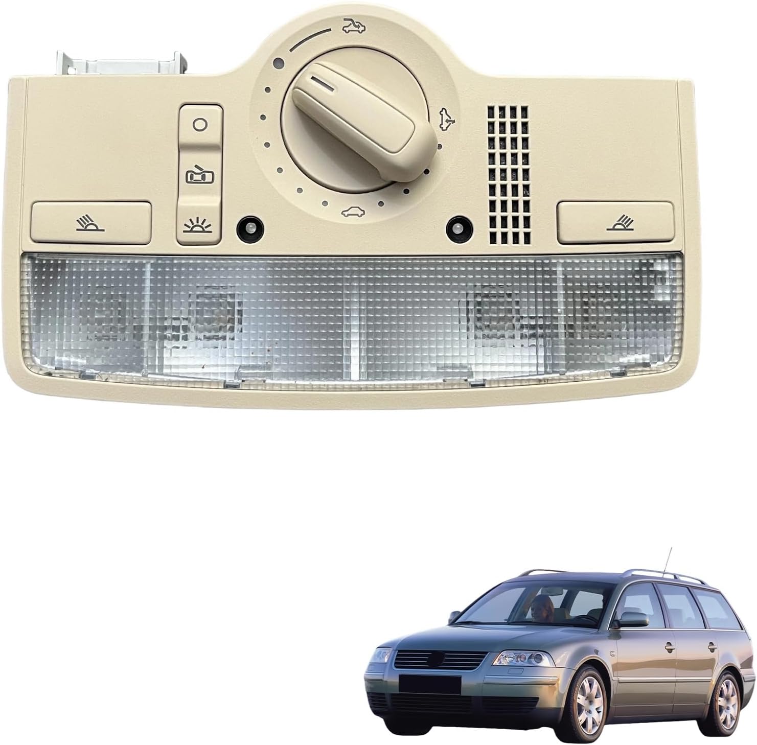1 Pcs Automotive Overhead Consoles, Compatible with VW Passat B5 3BD 947 105 B 3BD 947 105B 3BD947105B, Overhead Console Dome
