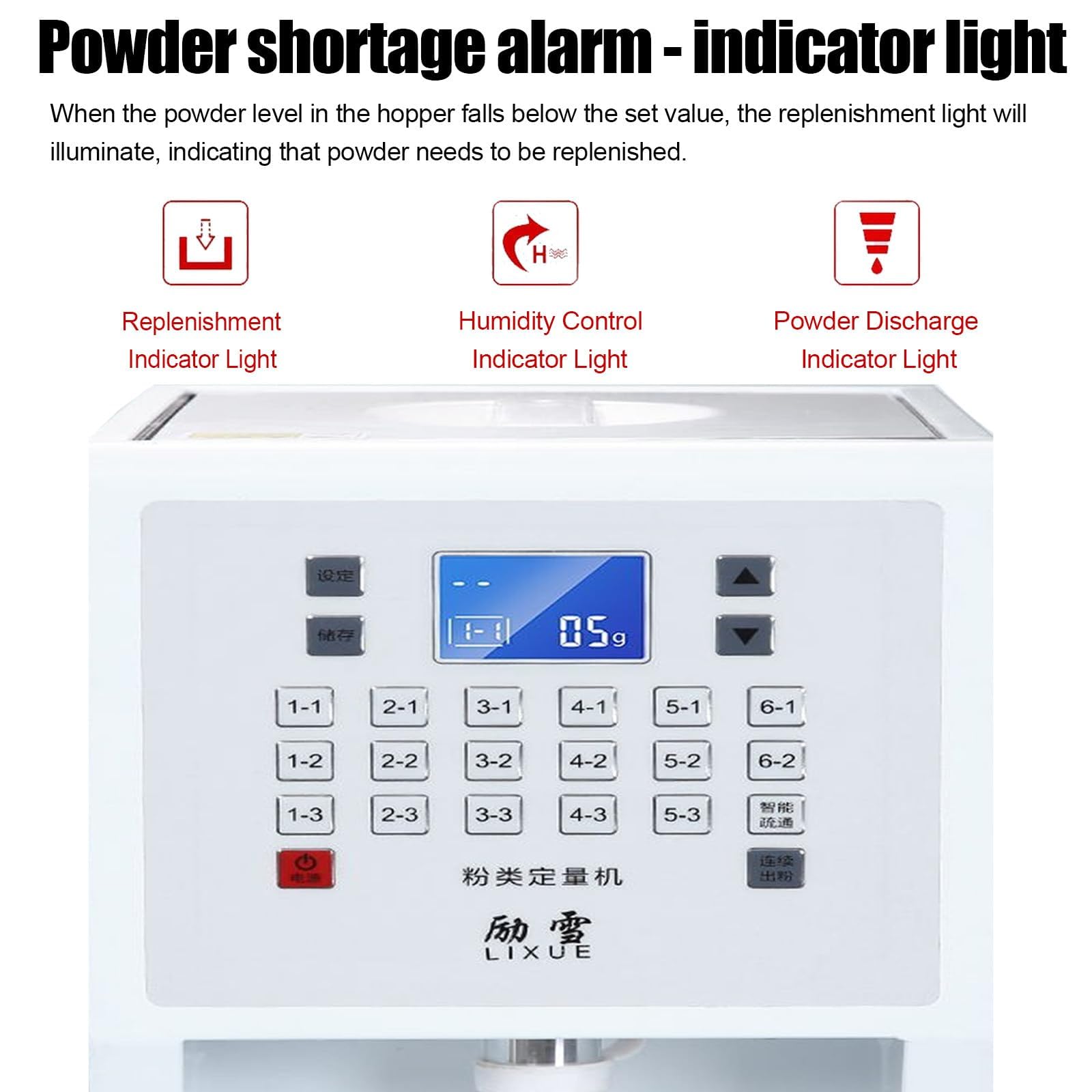 Máquina dispensadora automática de polvo, 17 botones de memoria, capacidad de 3,5 L, ideal para aplicaciones de café, té, cacao y crema