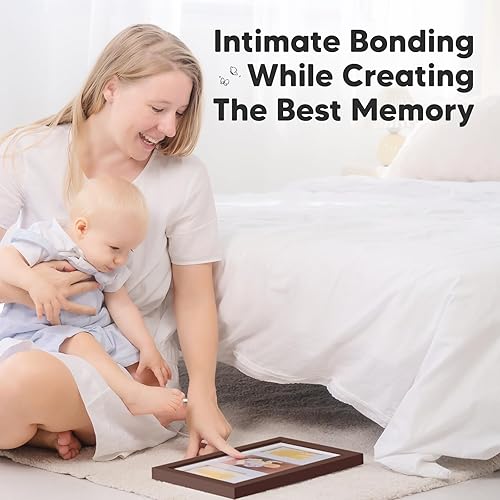 Miniatura 8 de Kit de huellas y manos para bebé, kit de huellas de bebé, marco de recuerdo para recién nacidos, kit de huellas de manos para bebé, regalos