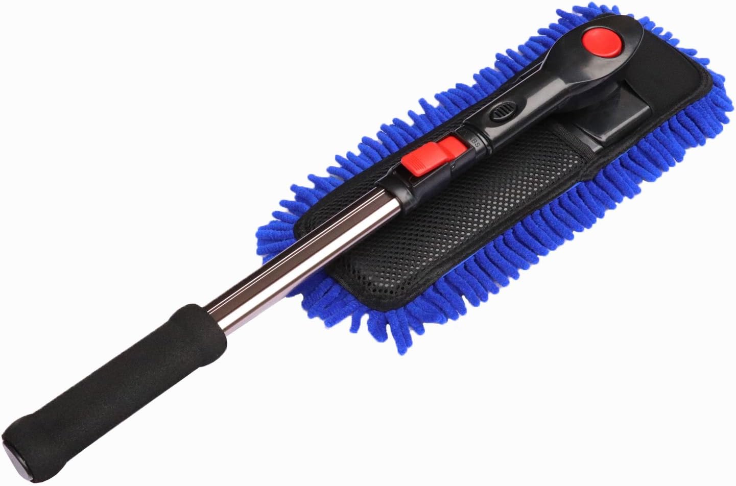 Car Cleaning Wash Brush Duster Microfiber Brush Telescopic Long Handle for Car SUV Caravan Van Window, Scratch-Free, Lint-Free, Extendable