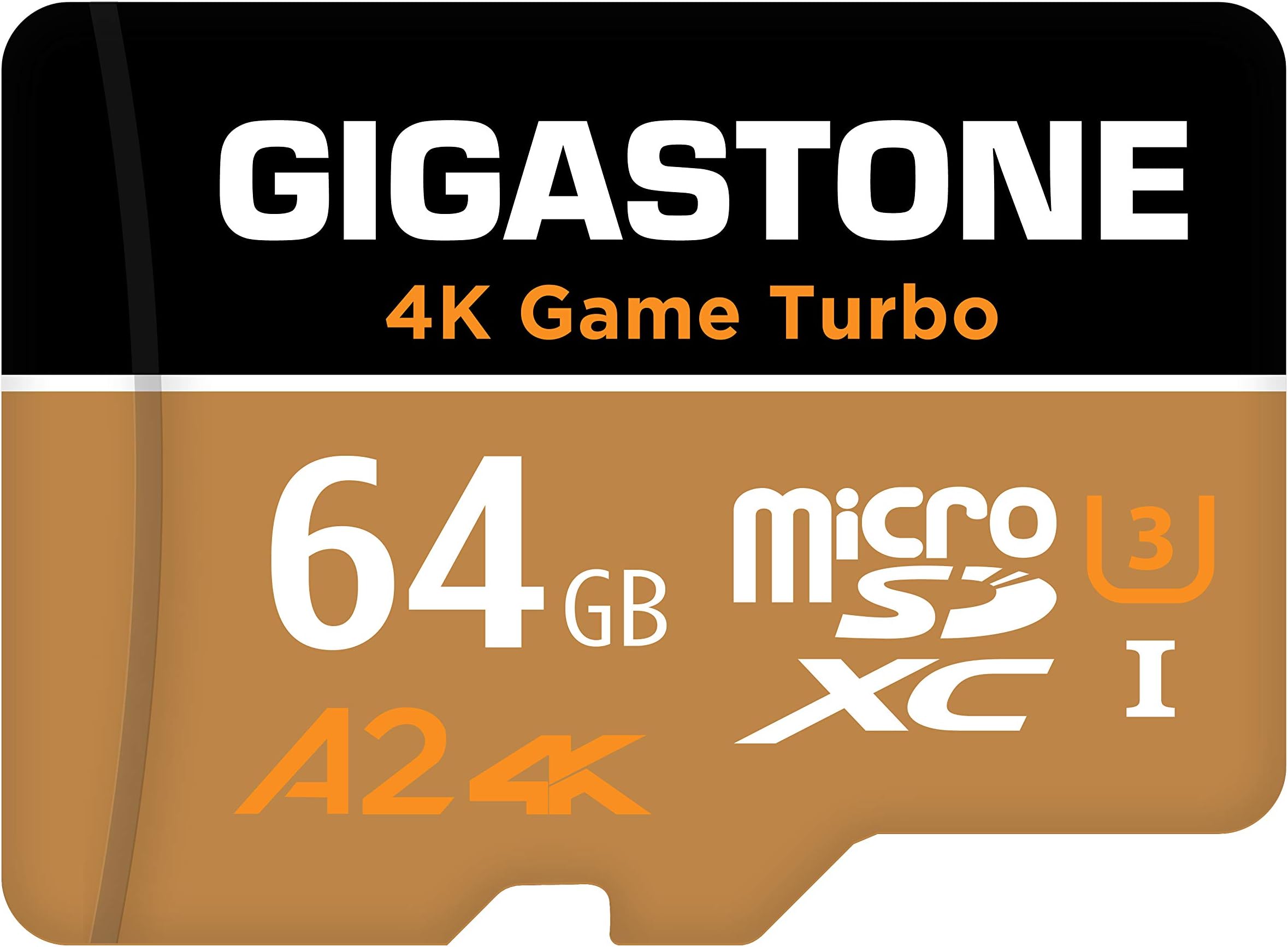 [Gigastone] 64GB Micro SD Card, 4K Game Turbo, MicroSDXC Memory Card for Nintendo-Switch, Security Camera, DJI, Drone, UHD Video, R/W up to 95/35MB/s, UHS-I U3 A2 V30 C10