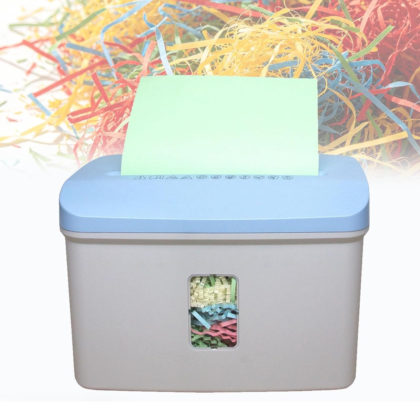 JOSBY Mini Trituradora De Papel En Zigzag, Trituradora De Escritorio con Alimentación Automática, Máquina Eléctrica para Rellenar Cajas De Rafia, Cepillo Ajustable para Papel De 25 G Y 75 G, para