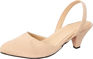 Suede 3cm kitten heel pointy toe slingbacks