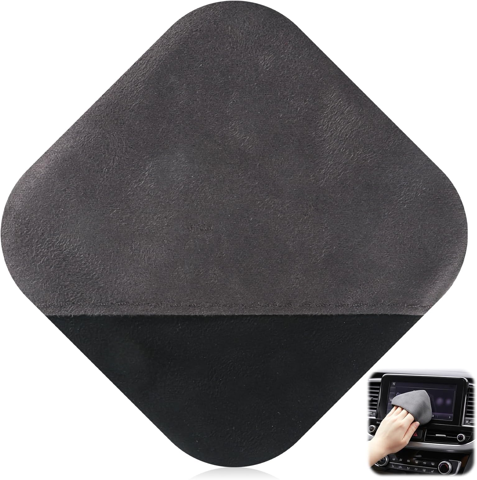 Car Screen Cleaner, Microfiber Auto Screen Cleaning Pad, Square Microfiber Cloth Non-Scratch Auto Touchscreen Cleaning Wipes for Vehicle Dashboard Car Display Interior