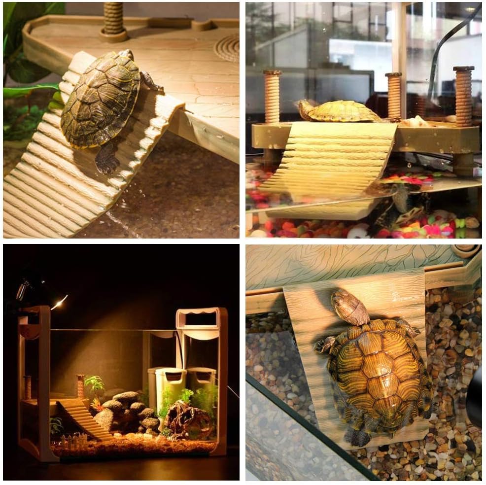 VOVOV Floating Turtle Pier Rectangular Terrapin Dock Frogs Reptile Ramp Platform 18.5cm