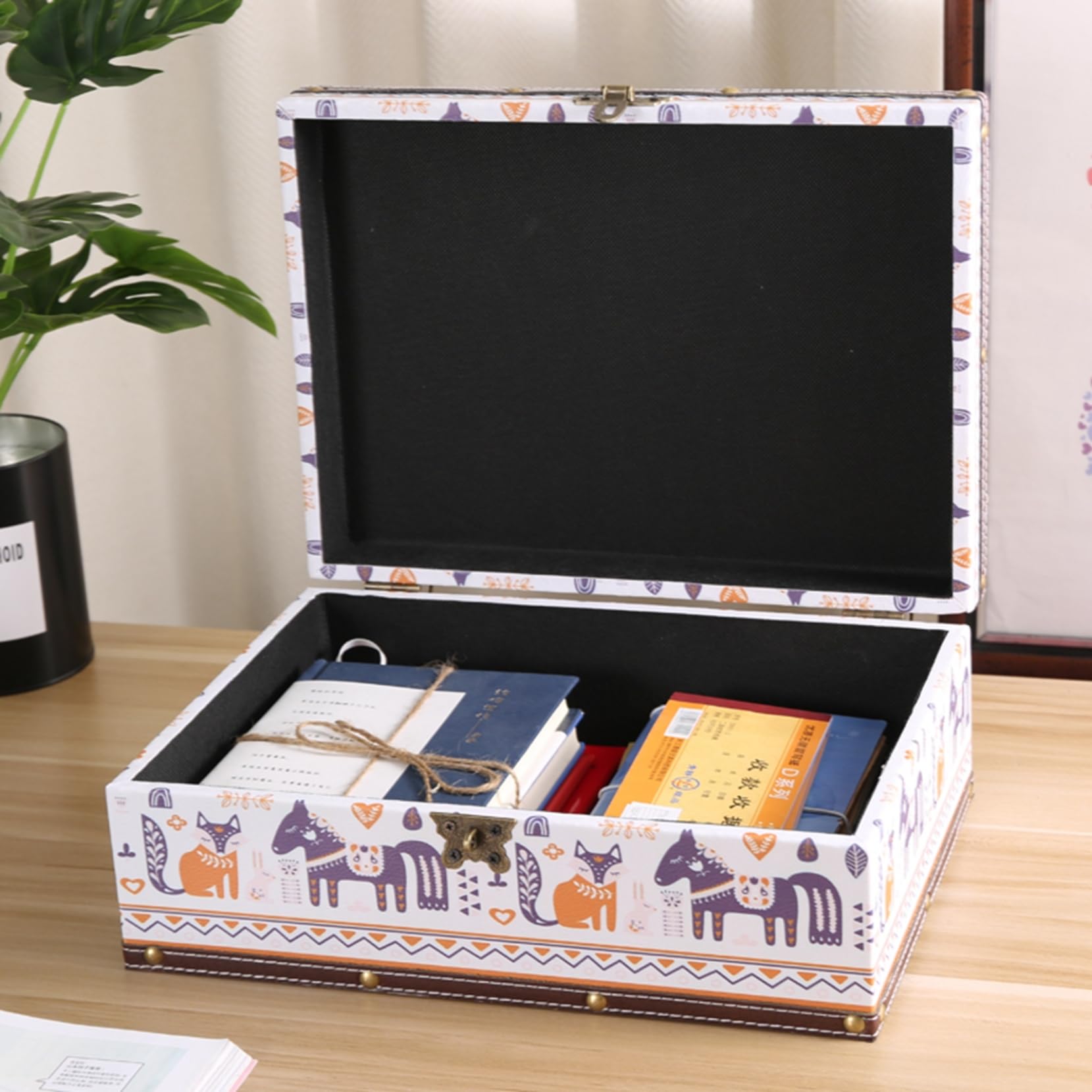 Amazon｜ジュエリーボックス 可愛い 収納ボックス 天然木 木製 鍵付き