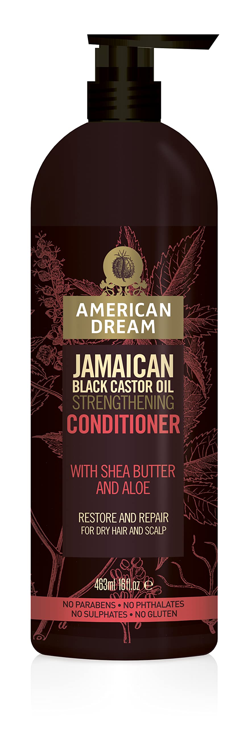 Jamaican Black Castor Oil Strengthening Conditioner with Shea Butter & Aloe, White, 463 ml (Pack of 1)