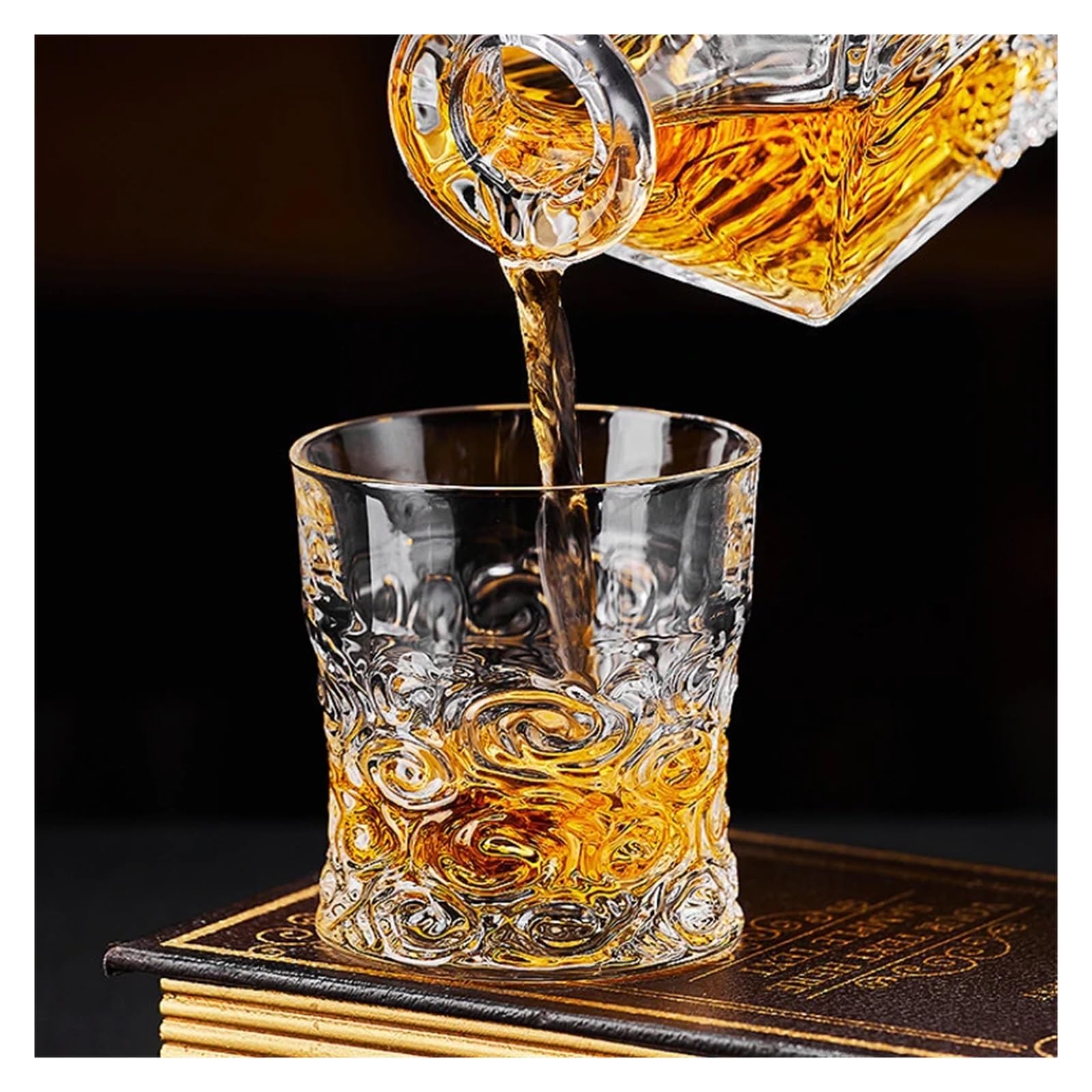 Kristallgläser Whiskyglas, transparente Trinkgläser, Cocktail-Brandy-Becher, Bar-Werkzeuge geeignet(Color 3)