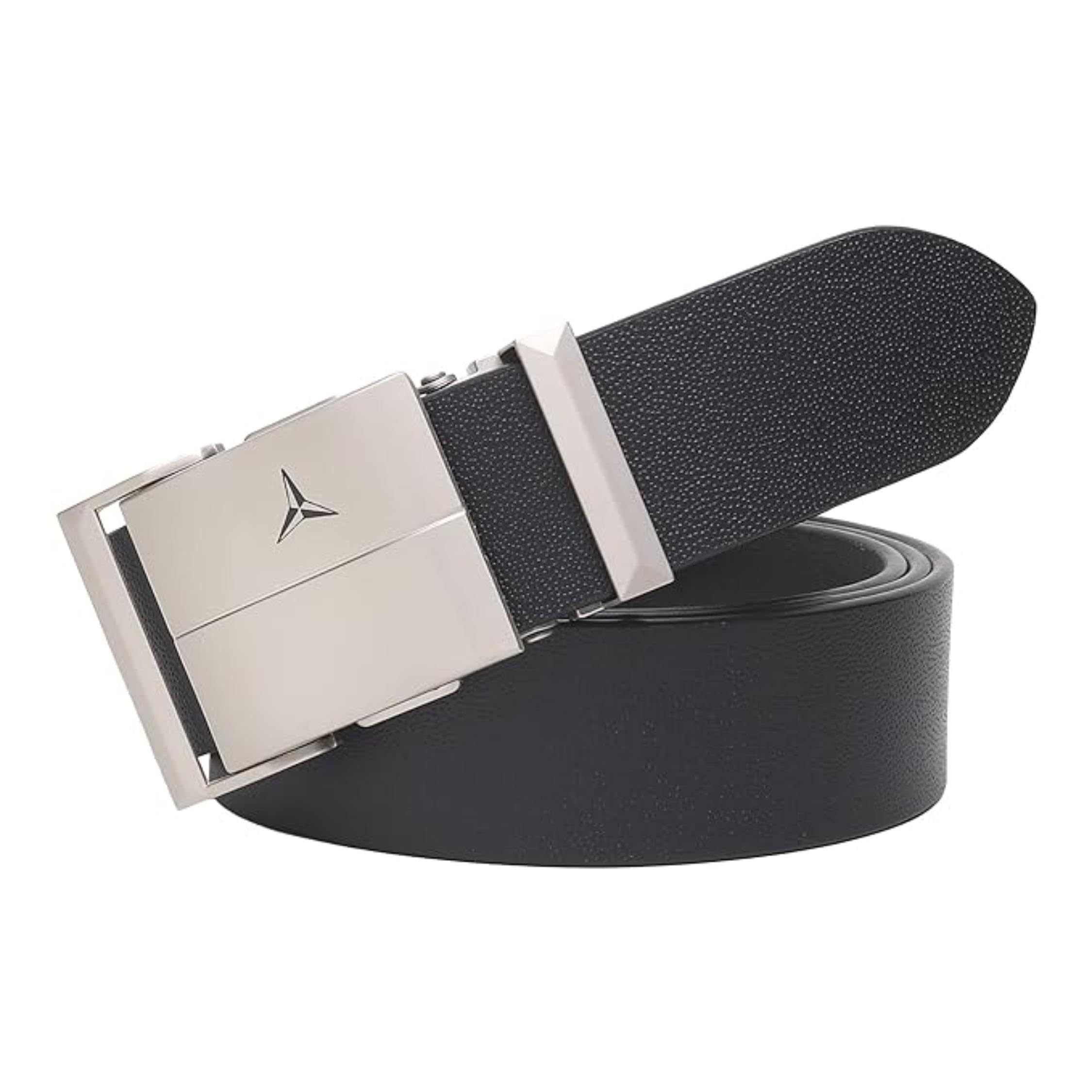 Men’s Formal/Casual Black/BrownGenuine Leather Auto-lock Adjustable Belt Size upto 54 Inches of Waist Size-image-9