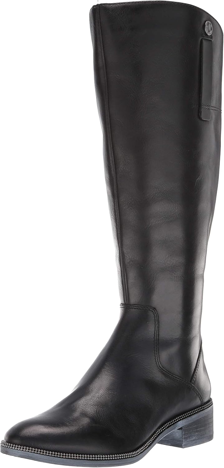 Franco Sarto womens Becky Wide Calf, Black, 6