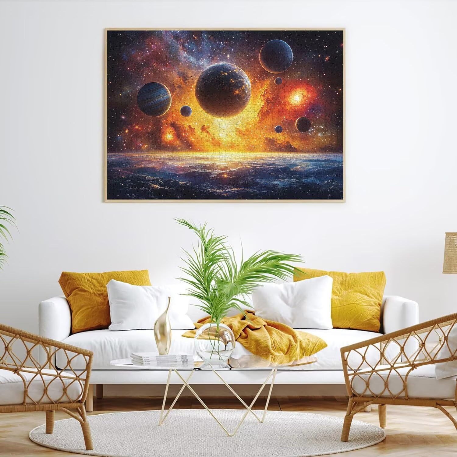 Puzzle 5000 elementów dla dorosłych, gry rodzinne, planeta gwiaździste