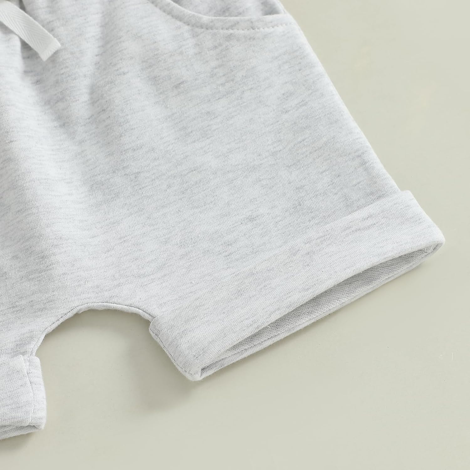 WZTYYDS Toddler Baby Girl Summer Clothes Letter Heart Embroidered Short Sleeve T-Shirt Tops Solid Shorts 2 Piece Outfit Gray 6-12 Months image 7 of 7 B0F1YV9XHZ