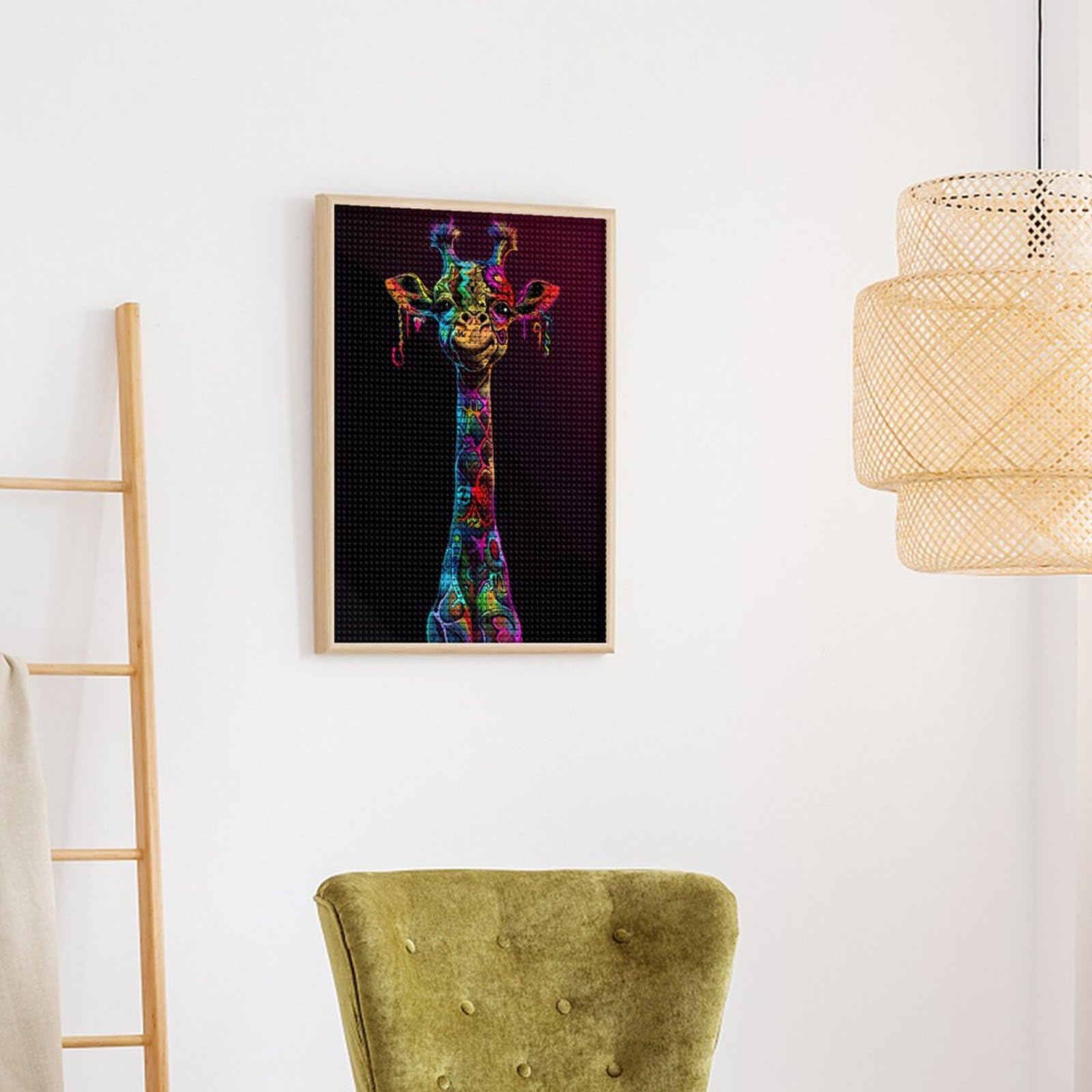 Amazon.com: VOSERY Neon Psychedelic Giraffe Diamond Painting Kit