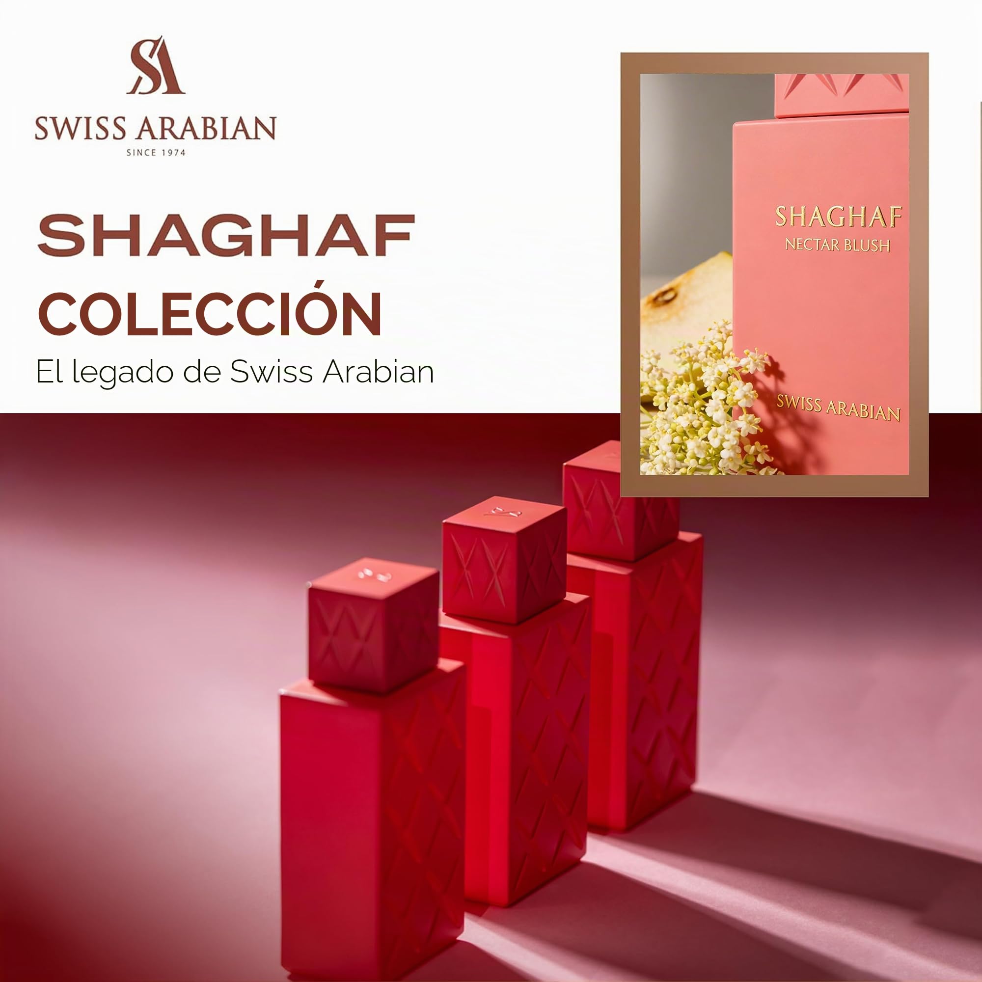 Swiss Arabian Shaghaf Oud Nectar Blush Eau de Parfum 75 ml