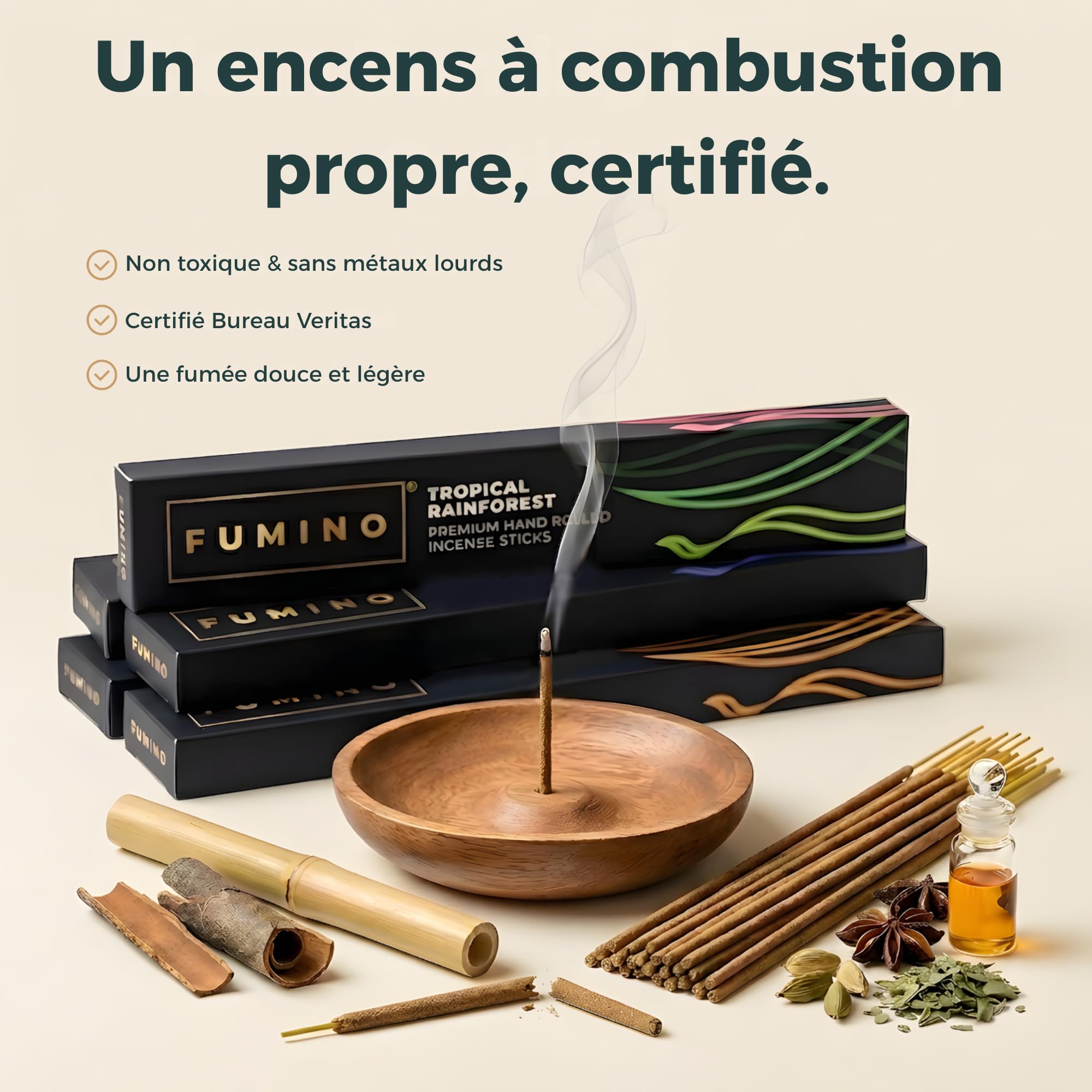 Encens Japonais Tierra Zen Fumino Bâtonnets Lot 6 Boîtes 84 Senteur Masala pour Relaxation Méditation