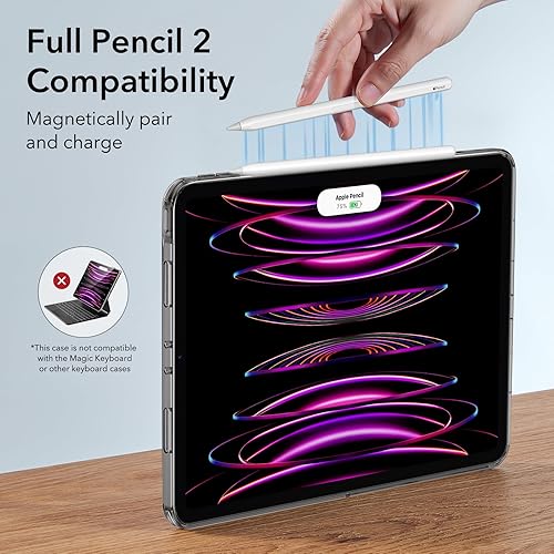 Miniatura 6 de ESR Funda para iPad Pro 12.9, funda para iPad Pro de 12.9 pulgadas (20222021, 65 generación), delgada y ligera, resistente al amarilleo, parte