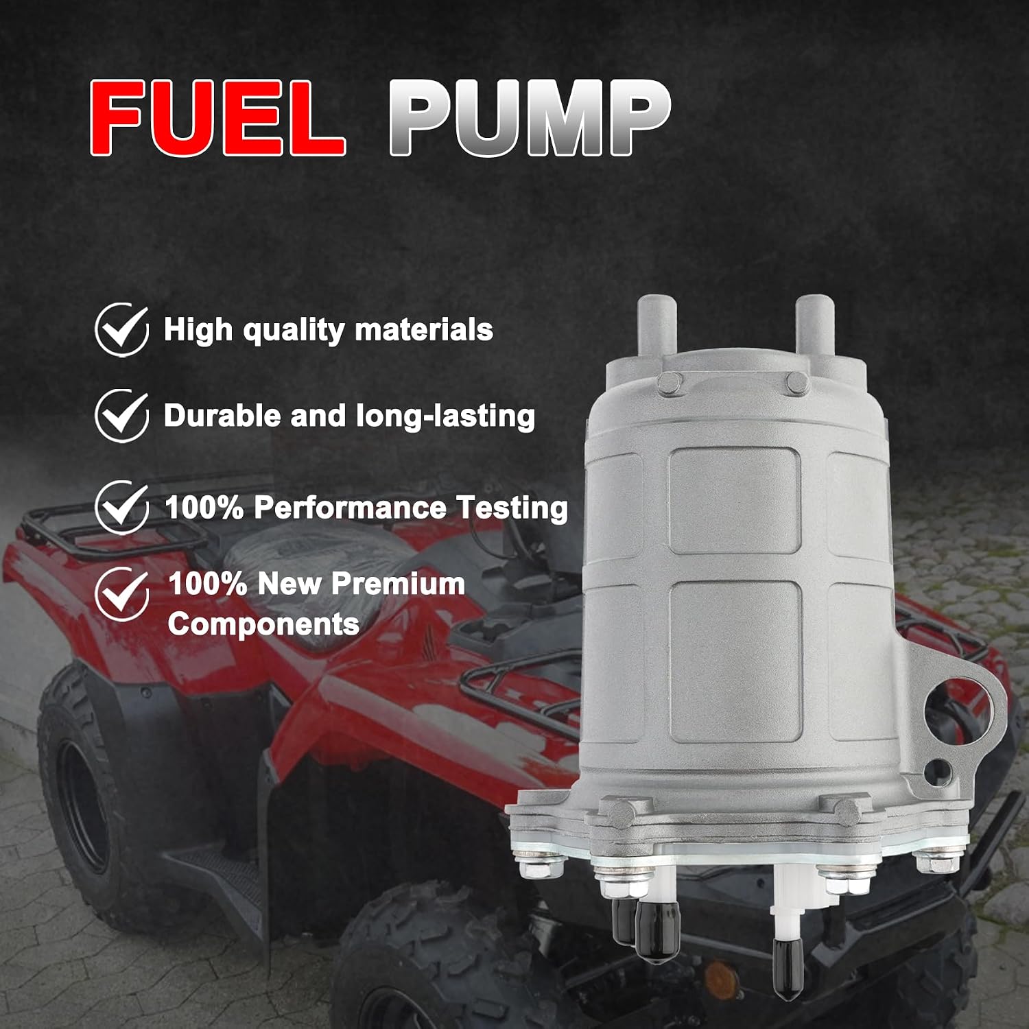 Fuel Pump for Honda for Rancher 420 for TRX420 2007-2014, for Foreman 500 for TRX500 2012-2013, for TRX700XX 2008-2009, ATV All-Terrain Vehicle Fuel Pump Replace OE 16700-HP5-602