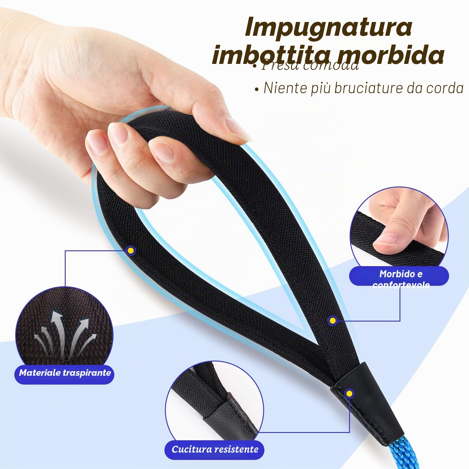 Lynxking - Guinzaglio a scacchi lungo per cani, con comoda maniglia, resistente, per cani di taglia piccola, media e grande (9,1 m x 3/8", blu)