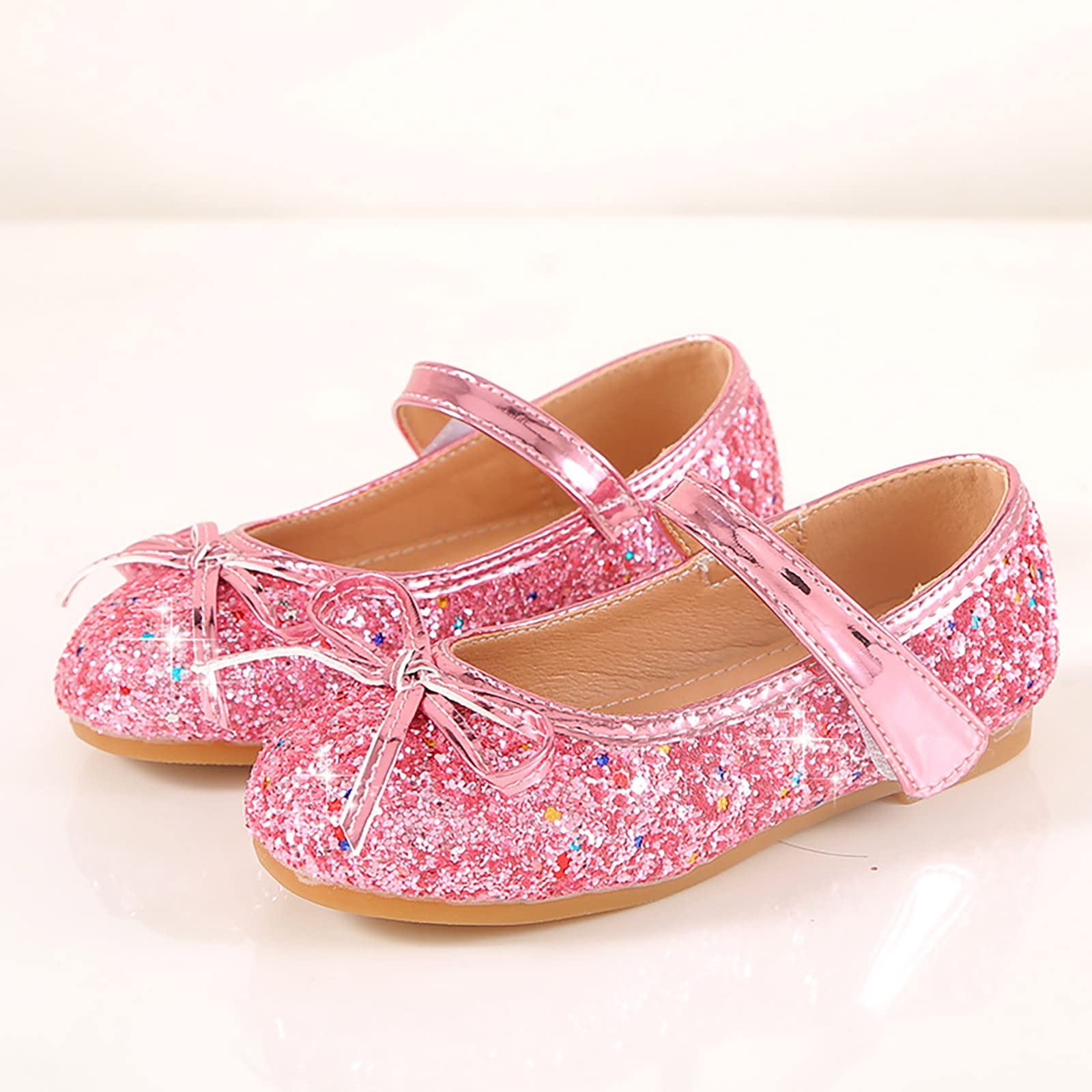 Zapatos de princesa para niña, bailarinas brillantes, zapatos para niños, zapatos de vestir, zapatos de boda, zapatos de noche, lentejuelas, zapatos planos, zapatos escolares, zapatos de piel