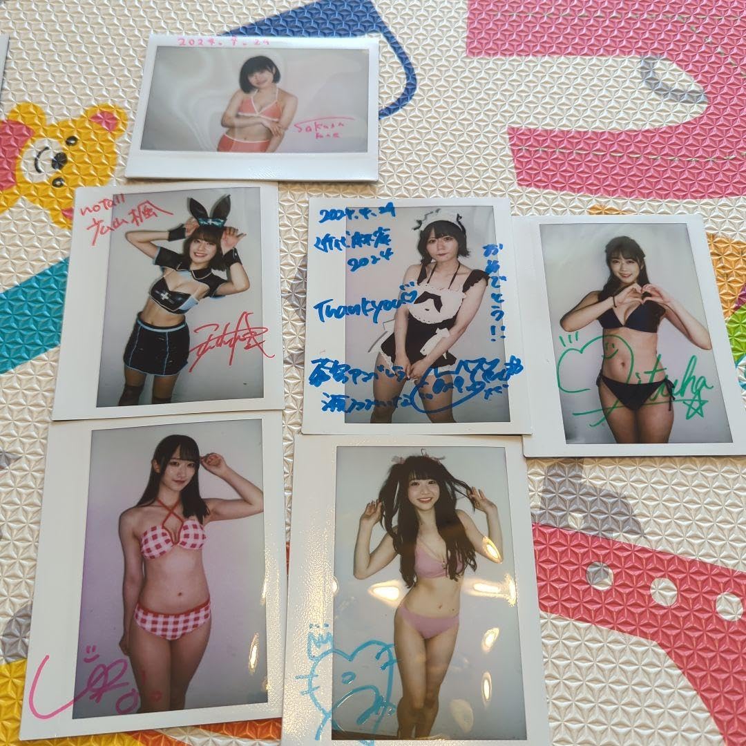 Amazon | 近代麻雀水着祭2024サイン入り ワイドチェキ10枚 | ドミノ