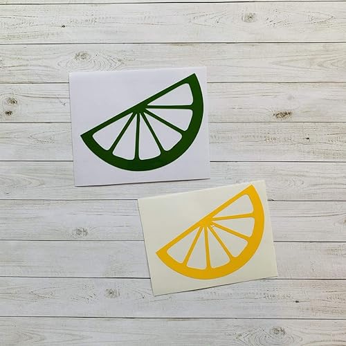 Miniatura 1 de Lemon Lime Vinyl Stickers, Citrus Slice Decals, Lemon Decorations, Lemonade Theme, Fruit Decoration, Garden Theme, Summer Theme, Lemon Decal,