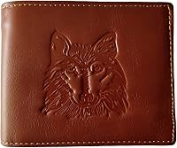 Vista 13 de Hombres Cool Eagle Wolf Caballo Totem Cuero Vaca Vertical Cartera Cremallera Multi-tarjeta Titular, Tótem de caballo, Minimalista