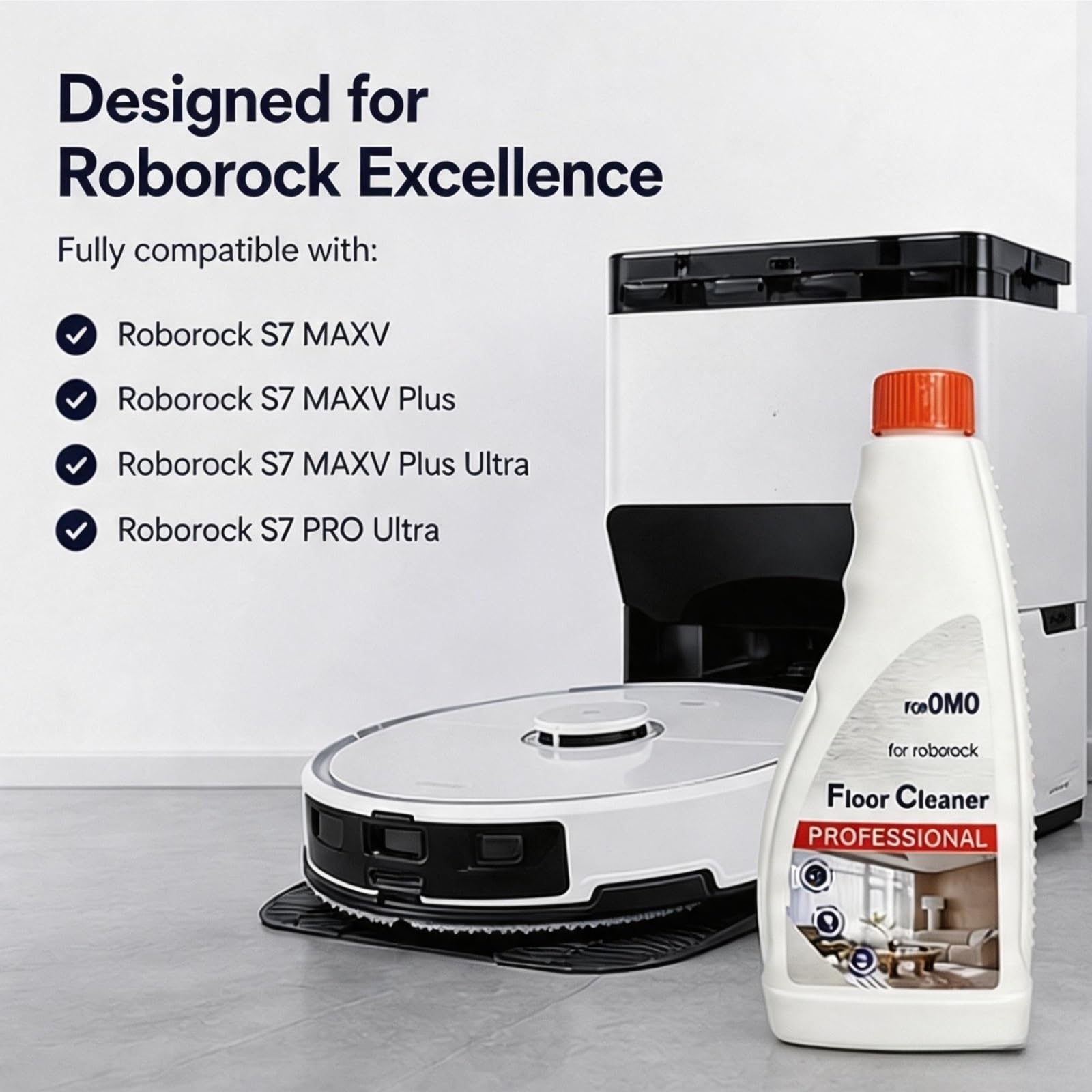 Bodenreinigungslösung, Kompatibel Mit Roborock S7 MAXV/S7 MAXV Plus