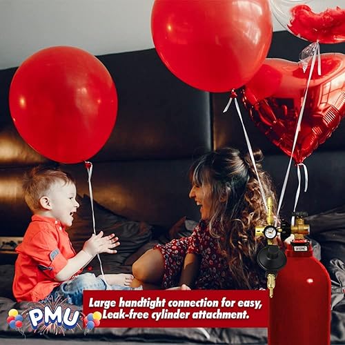 Miniatura 8 de PMU Globo de ahorro de helio  Inflador de flujo de aire y regulador con indicador  Apagado automático de doble lámina de látex relleno de globos