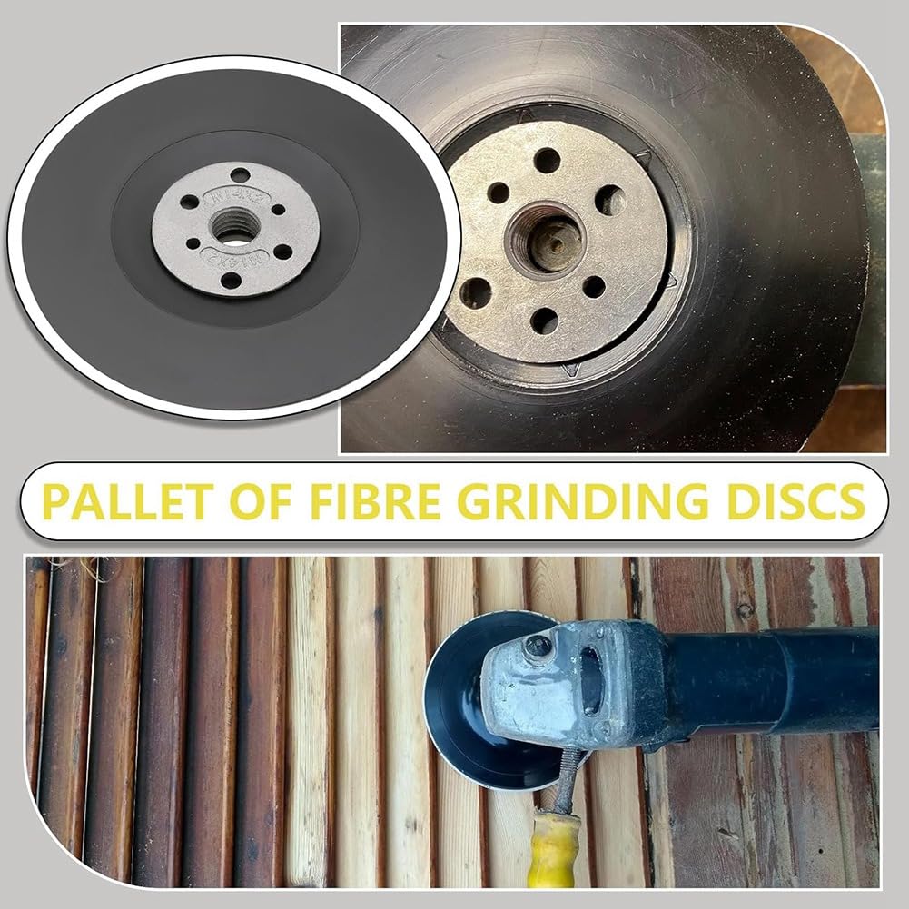 3 cuscinetti di supporto per smerigliatrice angolare in plastica, compatibili con smerigliatrice a disco con filettatura interna M14, diametro 115 mm