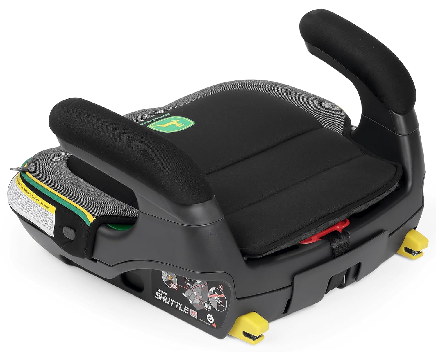 Booster seat with LATCH connectors extended