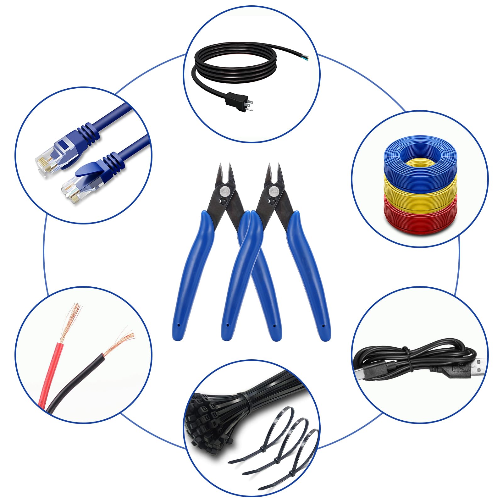 Pinze Per Bigiotteria E Modellismo - 2 Pezzi, Tronchesini Di Precisione Per Filo Di Rame