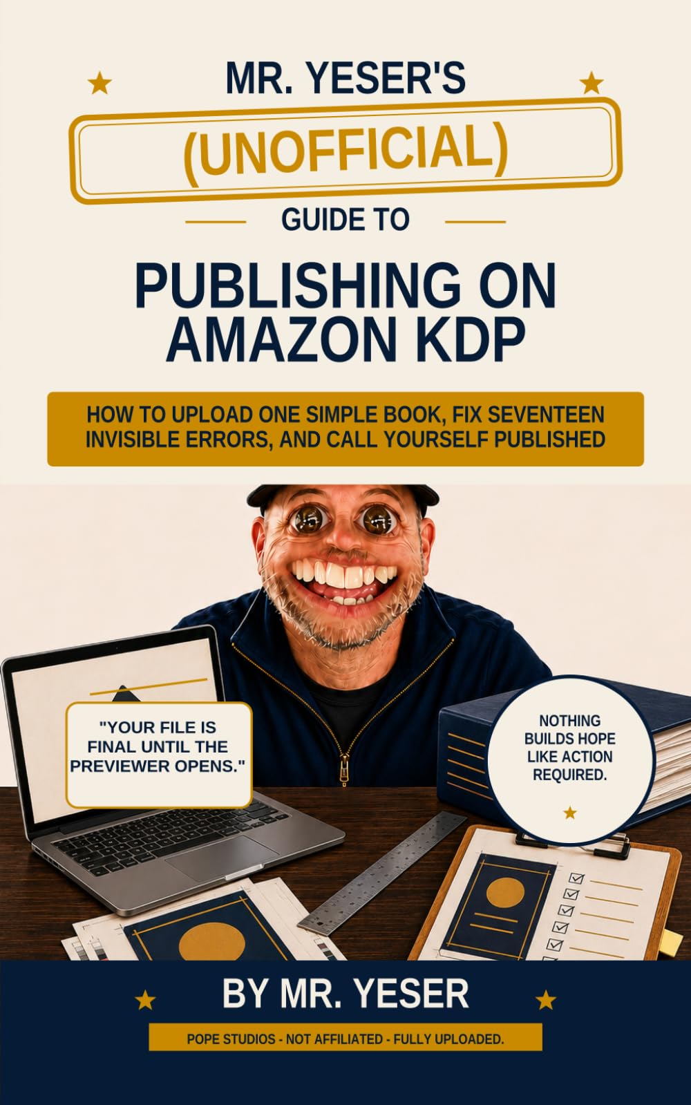 Mr. Yeser’s Unofficial Guide to Publishing on Amazon: How to Upload One Simple Book, Fix Seventeen Invisible Errors, and Call Yourself Published