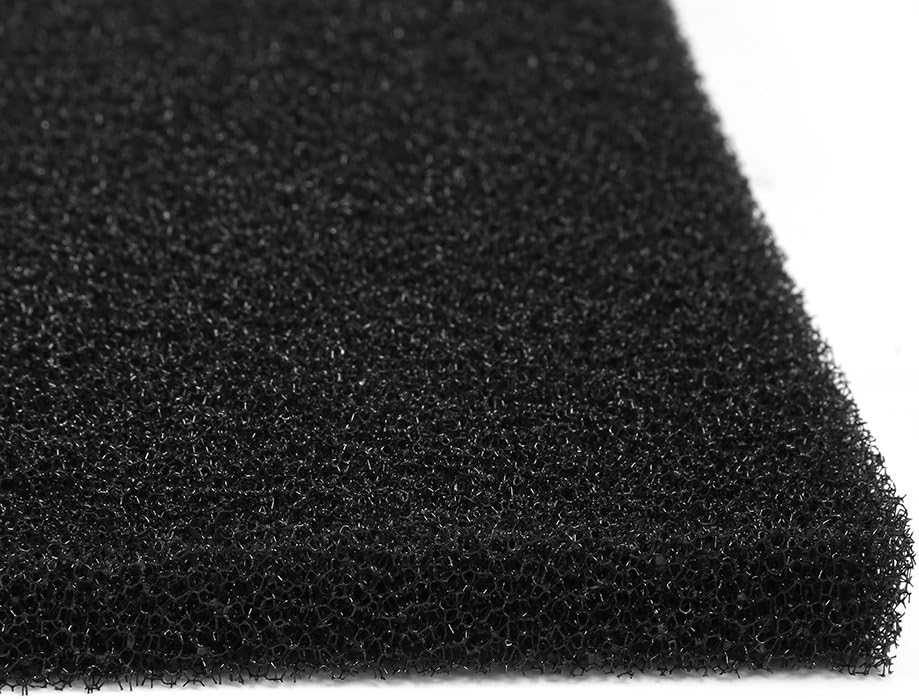 EcoFriendly Filtration Sponge, Black Aquarium Filter Sponge, for Freshwater for Seawater (50 * 50 * 2cm Rough Hole)