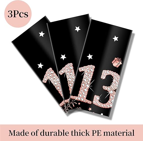 Miniatura 39 de Paquete de 3 manteles de oro rosa Happy Thirty – Suministros para fiesta de cumpleaños 30, decoración de mantel rectangular desechable de plástico