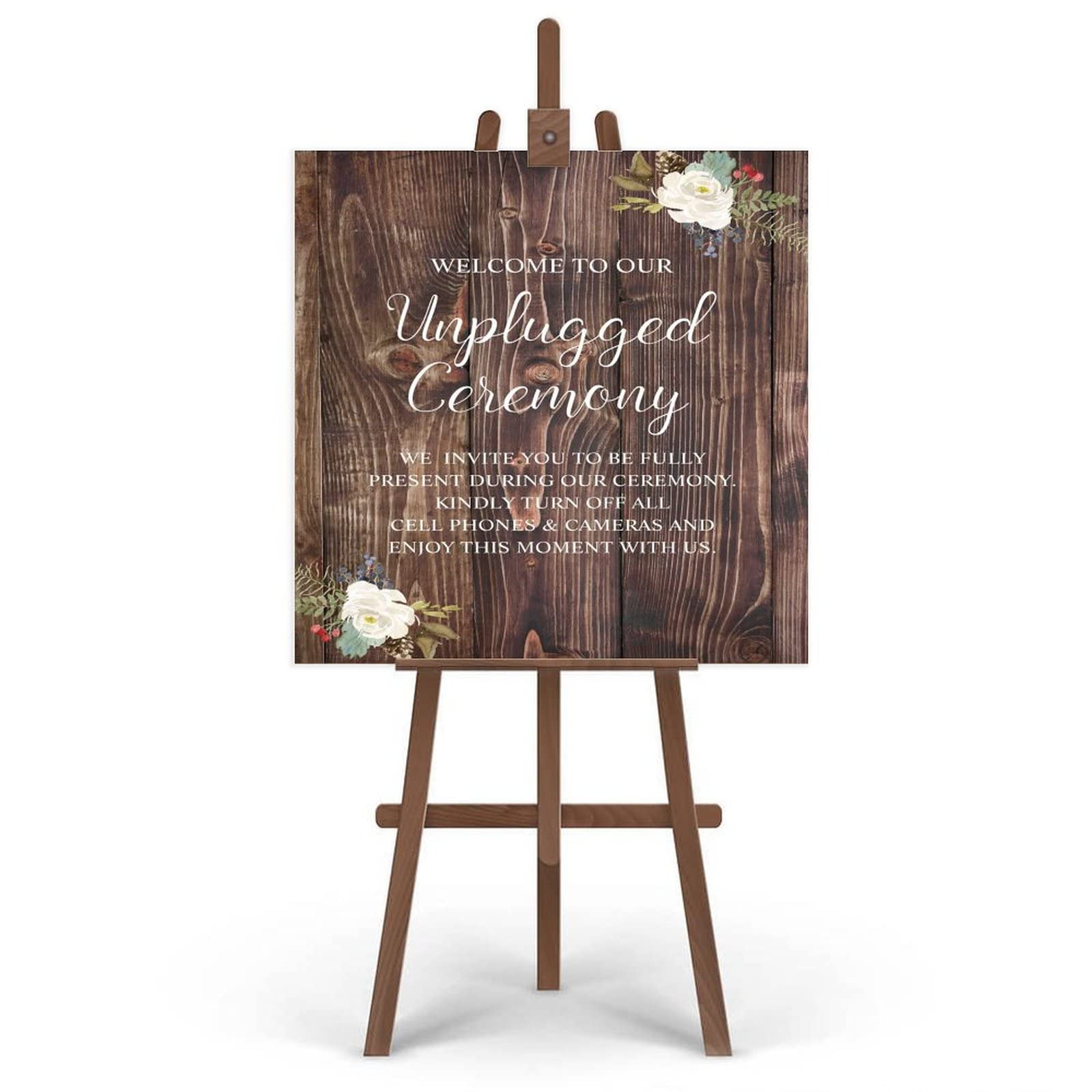 Wedding Welcome Tablet Unplugged Ceremony Schild Unplugged Hochzeit Schild Unplugged Schild 20X20