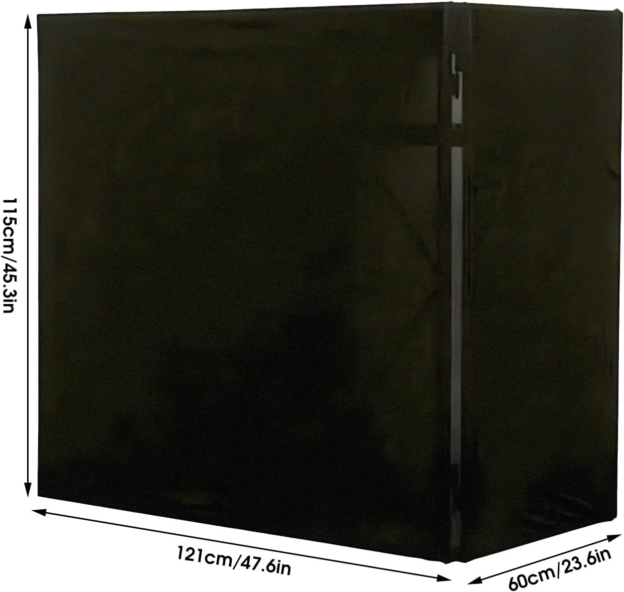 48 x 24in-DJ Display Stand Scrims Cover, Waterproof Sunscreen DJ Booth Scrims Covers DJ Table Event Booth Scrim, Portable DJ Facade Booth Scrim for DJ Booth Station DJ Controller Stand-Black