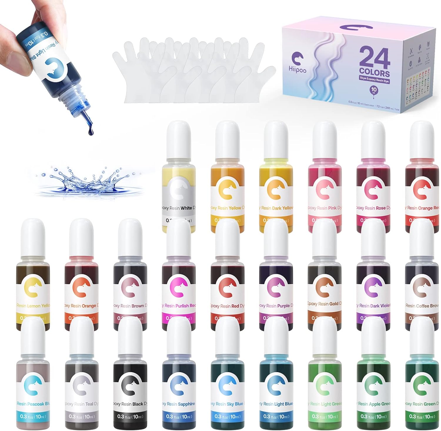 Epoxy Resin Pigment Hiipoo 24 Colors Transparent Nepal Ubuy