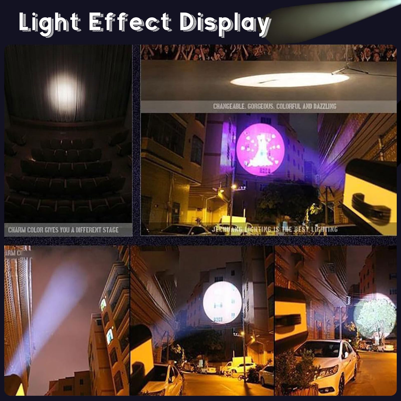 Faretto Seguipersona LED da, Stage Follow Spot Light, con Supporto, per Discoteche, Club, Feste, Effetti Scenici 200w.
