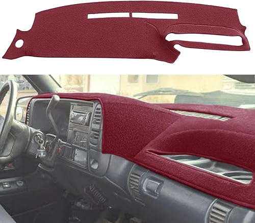 Dash Cover Mat Fit for 1995-1996 Chevy Chevrolet Silverado C1500 C2500 C3500 K1500 K2500 K3500 Tahoe Suburban,GMC Sierra Yukon Suburban Pickup