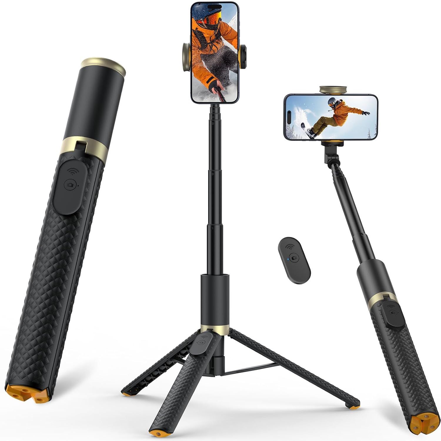 62″ Phone Tripod & Selfie Stick, Tripod for iPhone with Remote, Portable, Lightweight Travel Tripod for Selfies Video Recording Vlog, Extendable Phone Tripod Stand Compatible with iPhone Android 62″ Phone Tripod & Selfie Stick, Tripod for iPhone with Remote, Portable, Lightweight Travel Tripod for Selfies Video Recording Vlog, Extendable Phone Tripod Stand Compatible with iPhone Android